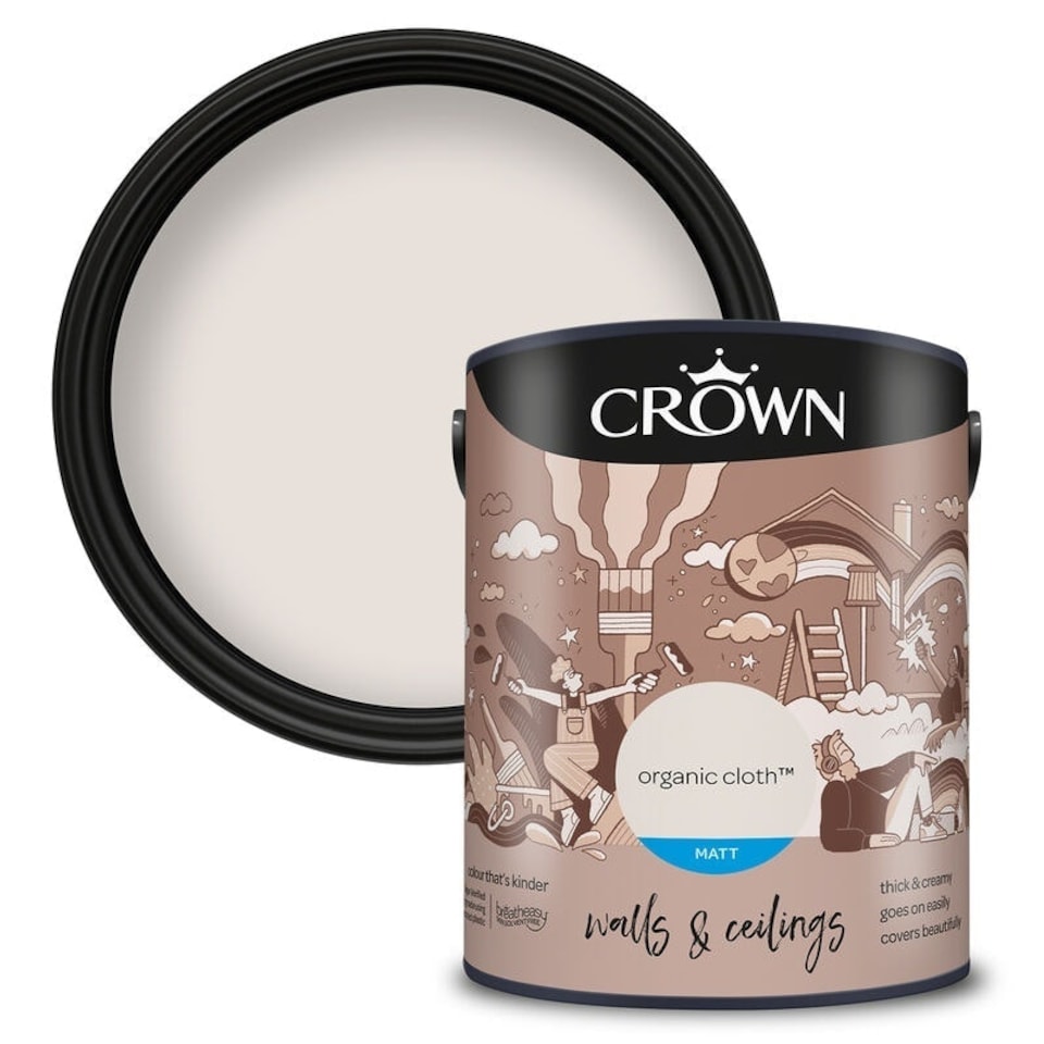 image 1 of Crown Matt Emulsion Organic Cloth 5L