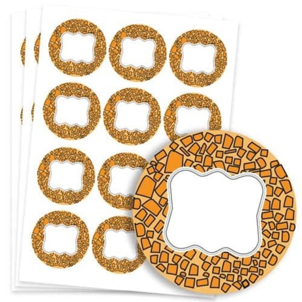 image 1 of Animals Design 60mm Round Sticker sheet of 12