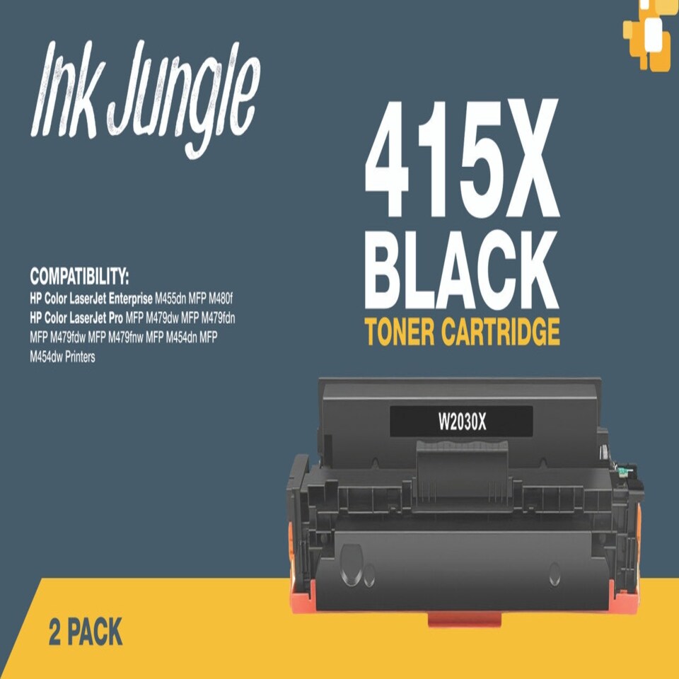image 1 of 2x Compatible HP 415X Black Toner Cartridges Black