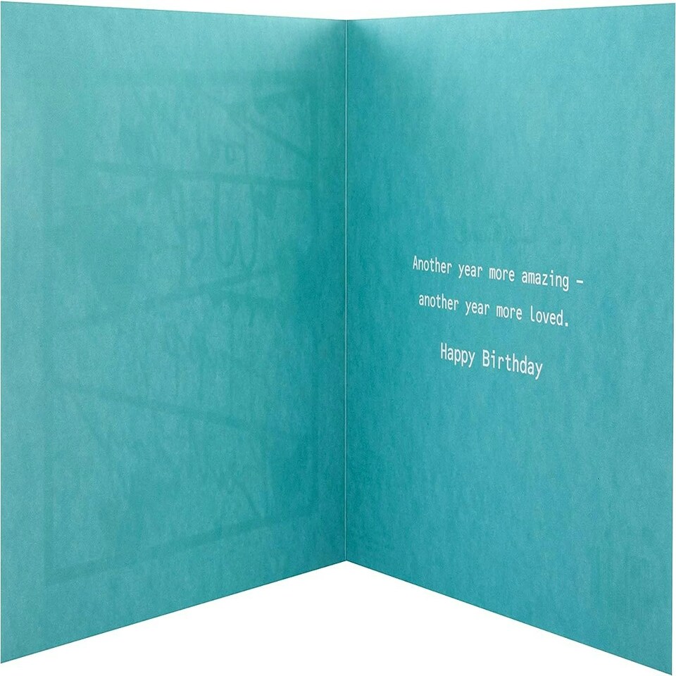 image 1 of Die Cut Holographic Design Wife Large Birthday Card