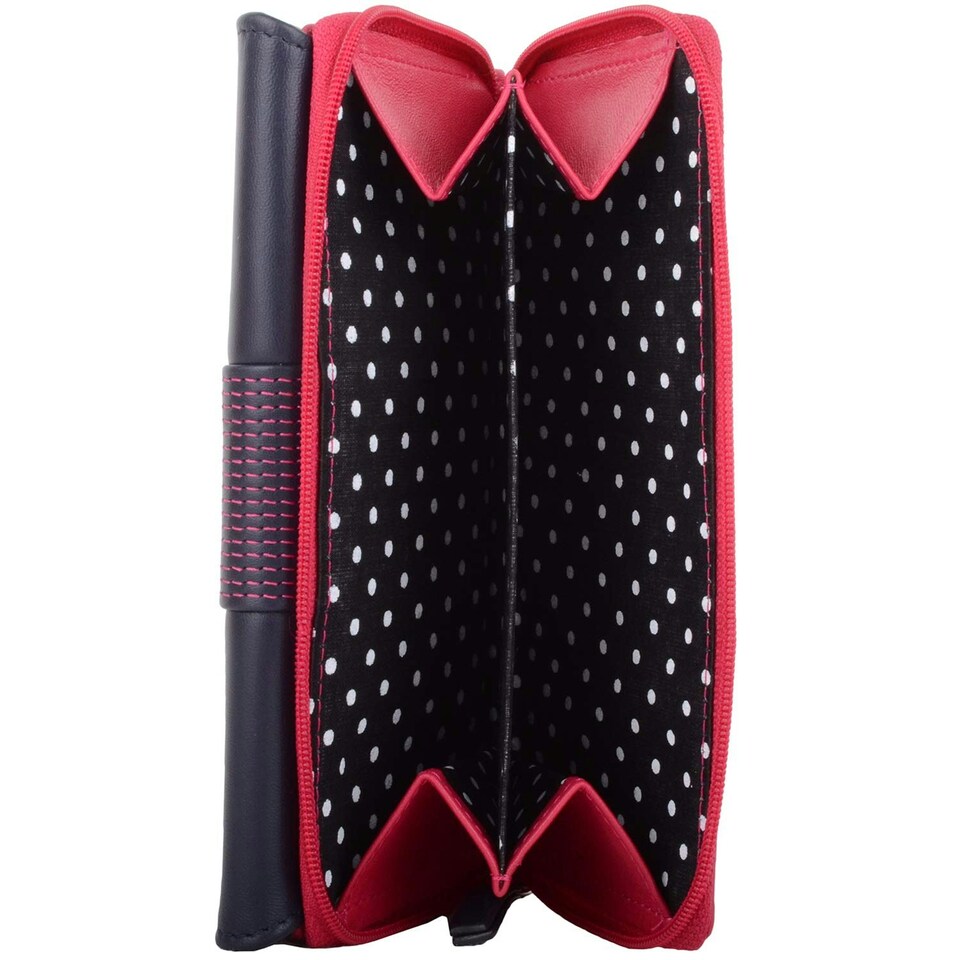 image 1 of Soft Leather RFID Protected Multi Colour Money / Credit Card Purse Pink
