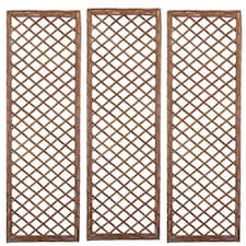 Willow Garden Trellis Framed Panel (120cm x 45cm) - Pack of 3