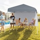 image 2 of COSTWAY 3m x 3m Pop up Canopy Tent Garden Gazebo Grey
