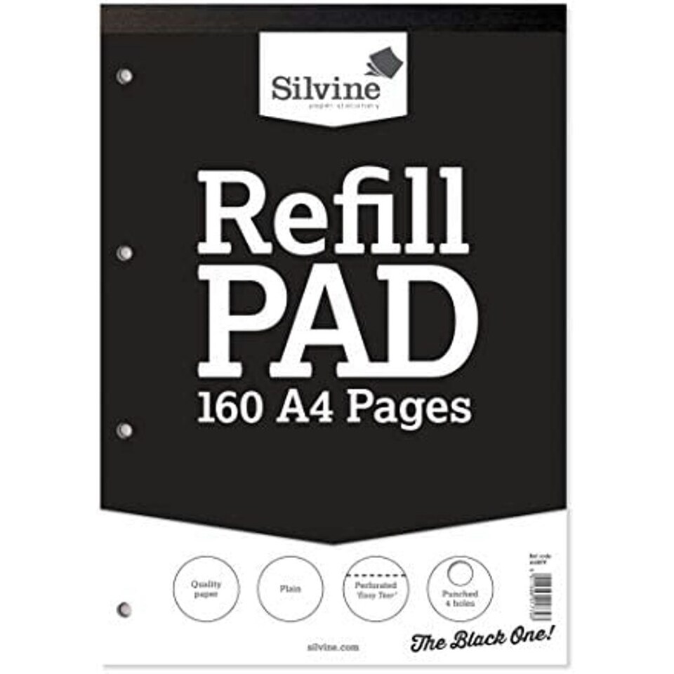 image 1 of 160 Plain White Pages A4 Refill Pad