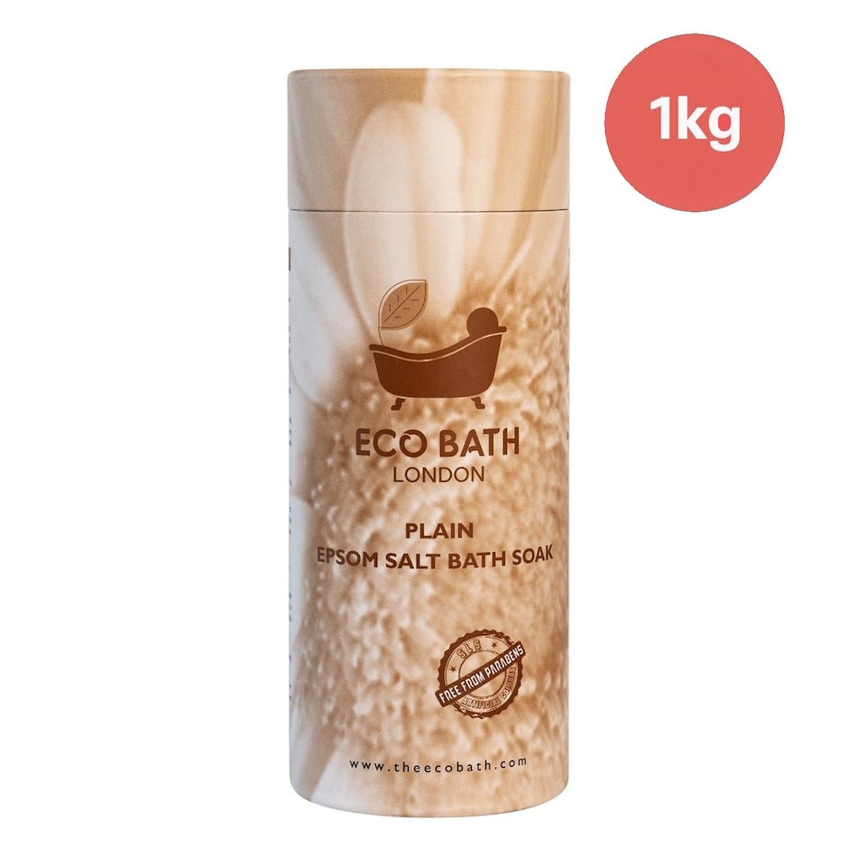 image 1 of Unscented Plain Epsom Salt Bath Soak Gift Tube