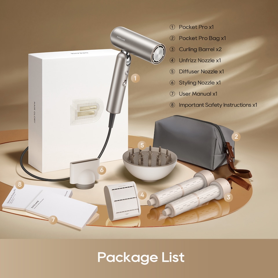 image 1 of Dreame Pocket Pro Hair Dryer