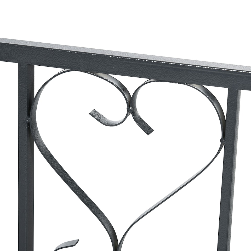 image 1 of Outsunny Metal Garden Arch with Double Gate, Garden Arbor Climbing Plants