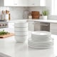 image 7 of 12pc Stackable Green Dinner Set