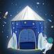 image 3 of Living and Home Round Kids Playhouse SpaceshipTent for Boys - Blue