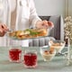 image 4 of Glass Cooking Baking Roasting Oven Serving Tray Rectangular | Clear | Clear | Rectangular with Handles | 1
