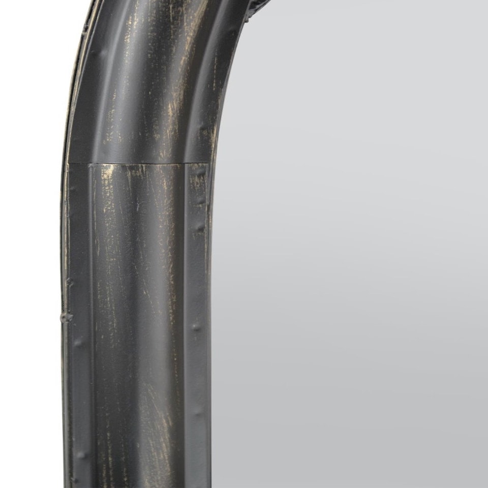 image 1 of New Black Somerley Chapel Arch Garden Mirror 112 x 61 CM Black