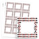 image 1 of Casino Design 65mm Square Sticker sheet of 12