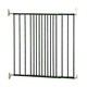 image 1 of Safetots Top of The Stairs Screw Fitted Stair Gate, Black Metal, 62.5cm - 106.8cm, Metal Baby Gate, Screw Fit Safety Barrier, Stylish and Practical Safety Gate