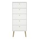 image 2 of Cumbria Chest 5 Drawers White