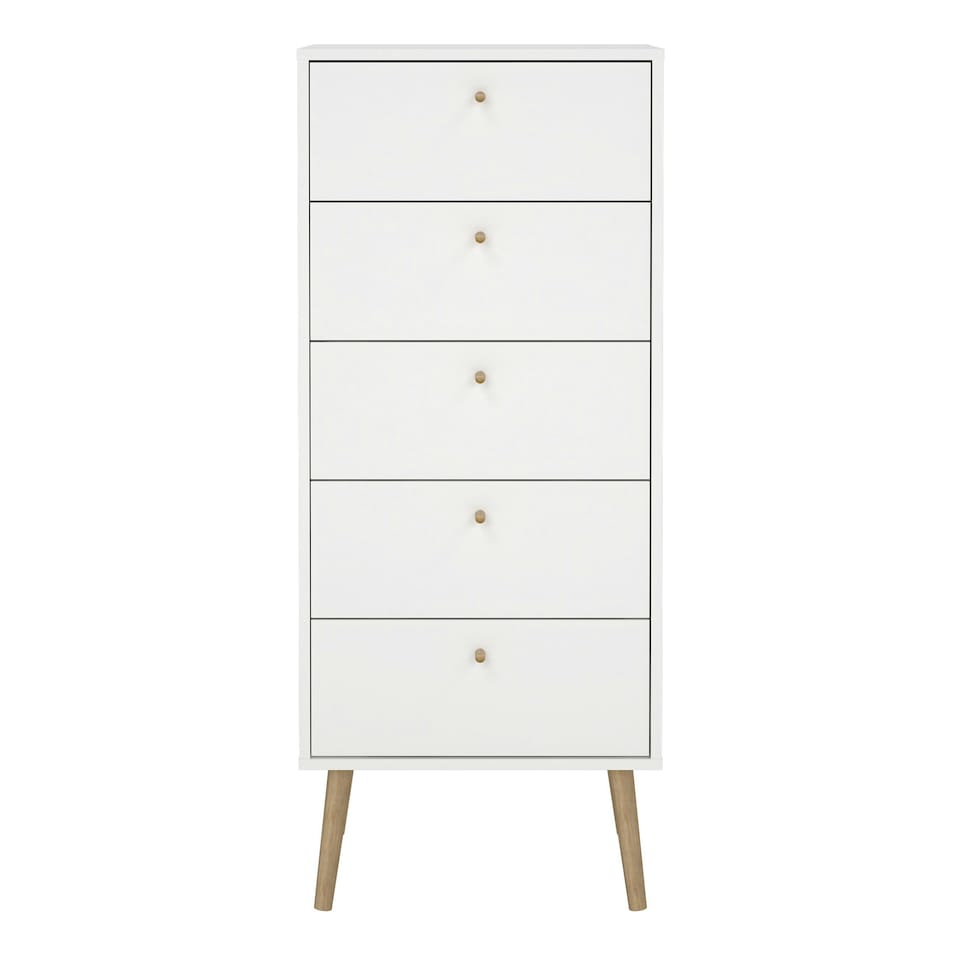 image 1 of Cumbria Chest 5 Drawers White