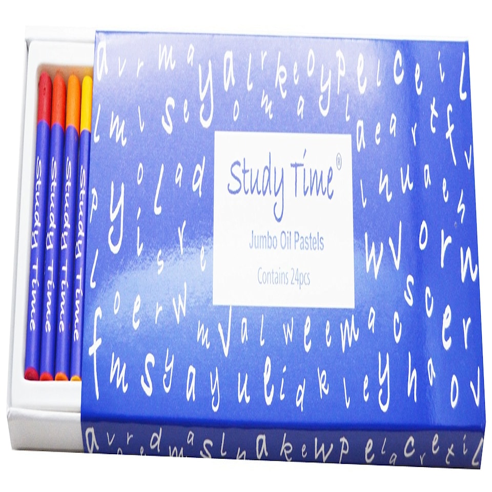 Study Time - Jumbo Oil Pastels, Pack 24