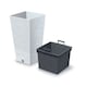 image 3 of FURU Square Tall Planters with Inserts - 38x20x20 cm | White | 1