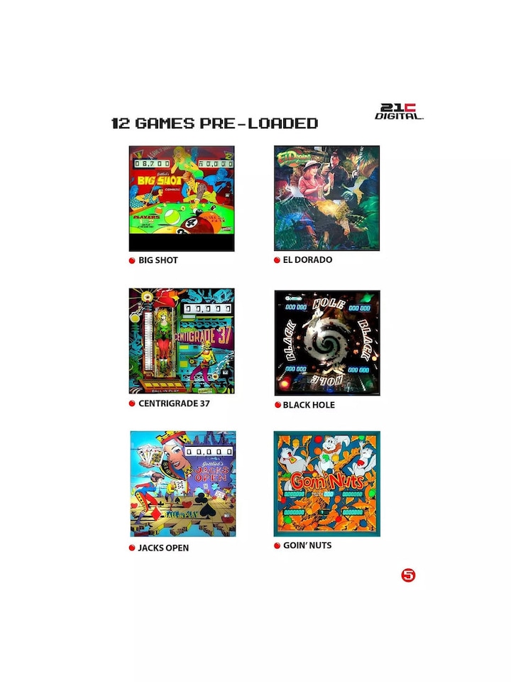 image 1 of Toy Shock Haunted House Electronic Pinball Machine With Digital Score Board