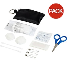 Valdemar Keyring First Aid Kit (Pack of 16) - Solid Black - One Size