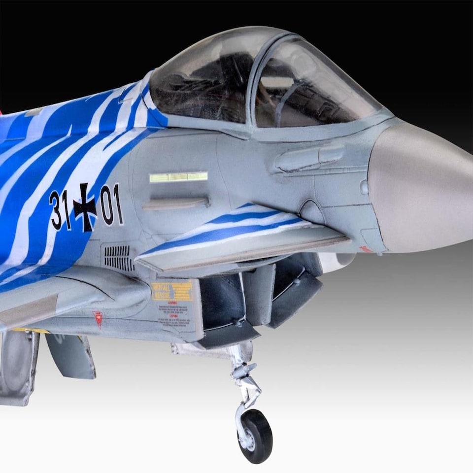 image 1 of Revell German Eurofighter Typhoon Bavarian Tiger Model Set (1:72)