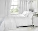 image 1 of Everdean Floral Polycotton Duvet Cover Set with Pillowcase | White | Single | 1