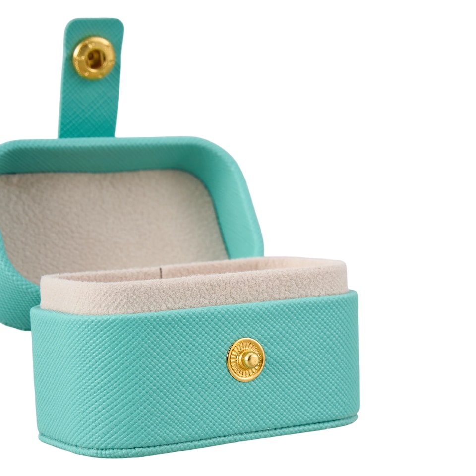 image 1 of Living and Home Compact Portable Mini Ring Holder Case-Green | Green
