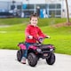 image 2 of HOMCOM 12V Electric Car for Kids, Battery Powered Quad Bike, Ride-On ATV Car with Forward, Reverse Functions, Music, LED Lights, for Ages 3-5 Years - Pink