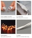 image 4 of Cluster Lights White Rubber IP65 Copper Gold 30M