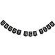 image 2 of Unique Party Neon Dots New Year Banner - Black/White - One Size