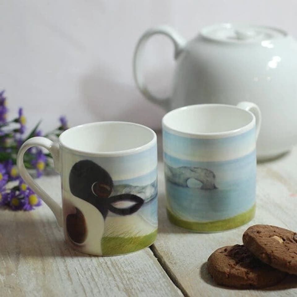 image 1 of Lucy's Farm Moo Selfie at Durdle Door Regular Mug