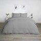 image 1 of OHS Tribal Geometric Embossed Textured Duvet Bedding Set, Super King - Grey