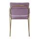 image 4 of Interiors By Premier Pink Velvet Dining Chair,Compact Lounge Chair, Velvet Upholstered Kitchen Chair,Bedroom Decorative Chair Pink