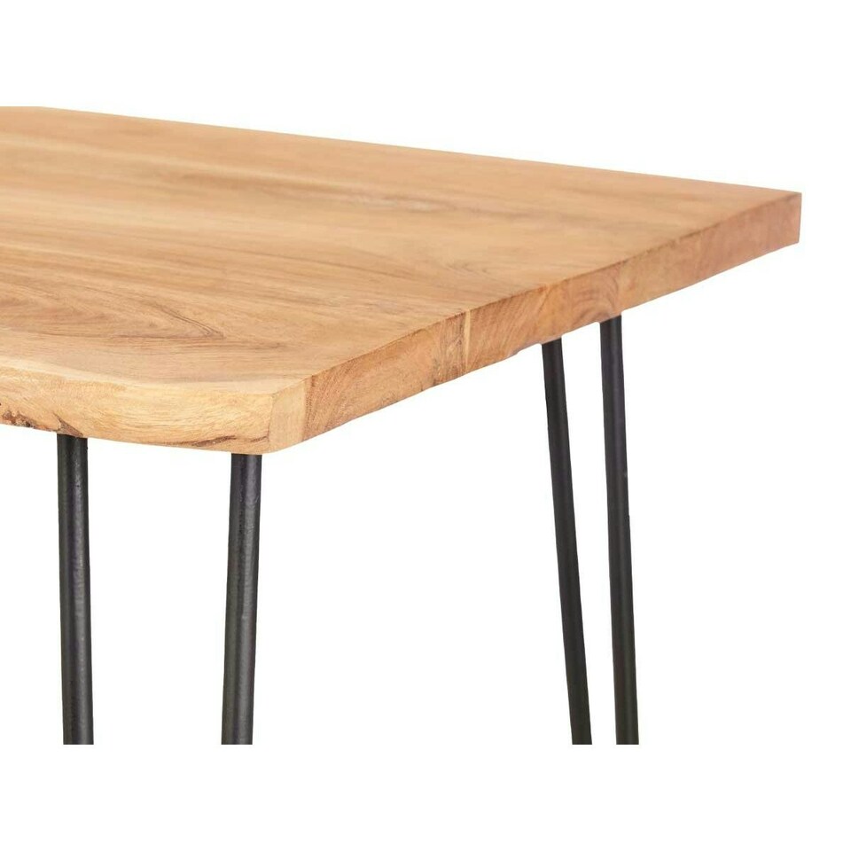 image 1 of Side table Live Edge 120 x 60 x 46 cm Brown Black Acacia N/A