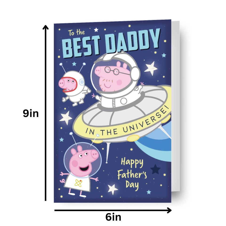 image 1 of Peppa Pig 'Best Daddy' Father's Day Card