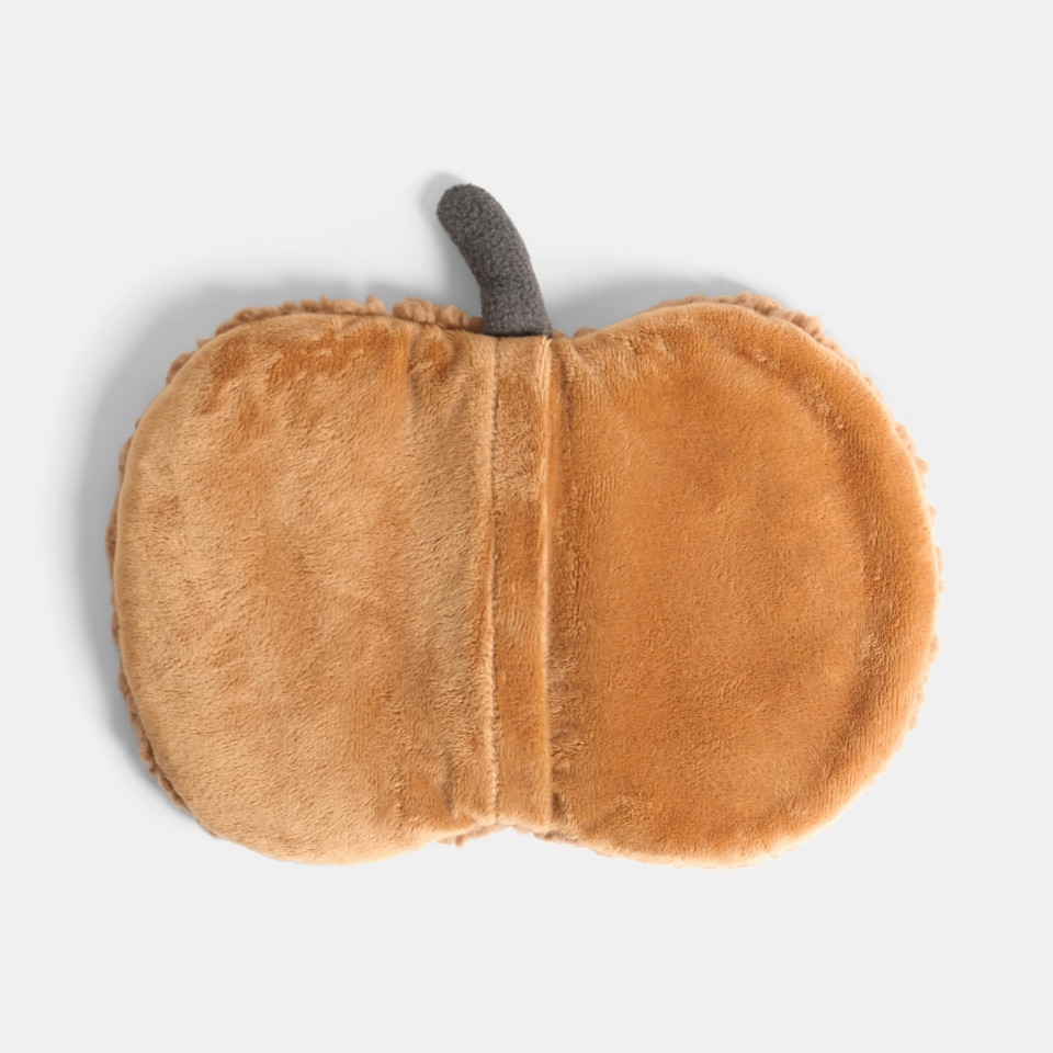 image 1 of OHS Pumpkin Halloween Autumnal Soft Plush Cosy Winter Warm Decor Microwavable Hottie Pad - Rust