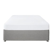 Serene Plain Dye Fitted Bed Sheet White