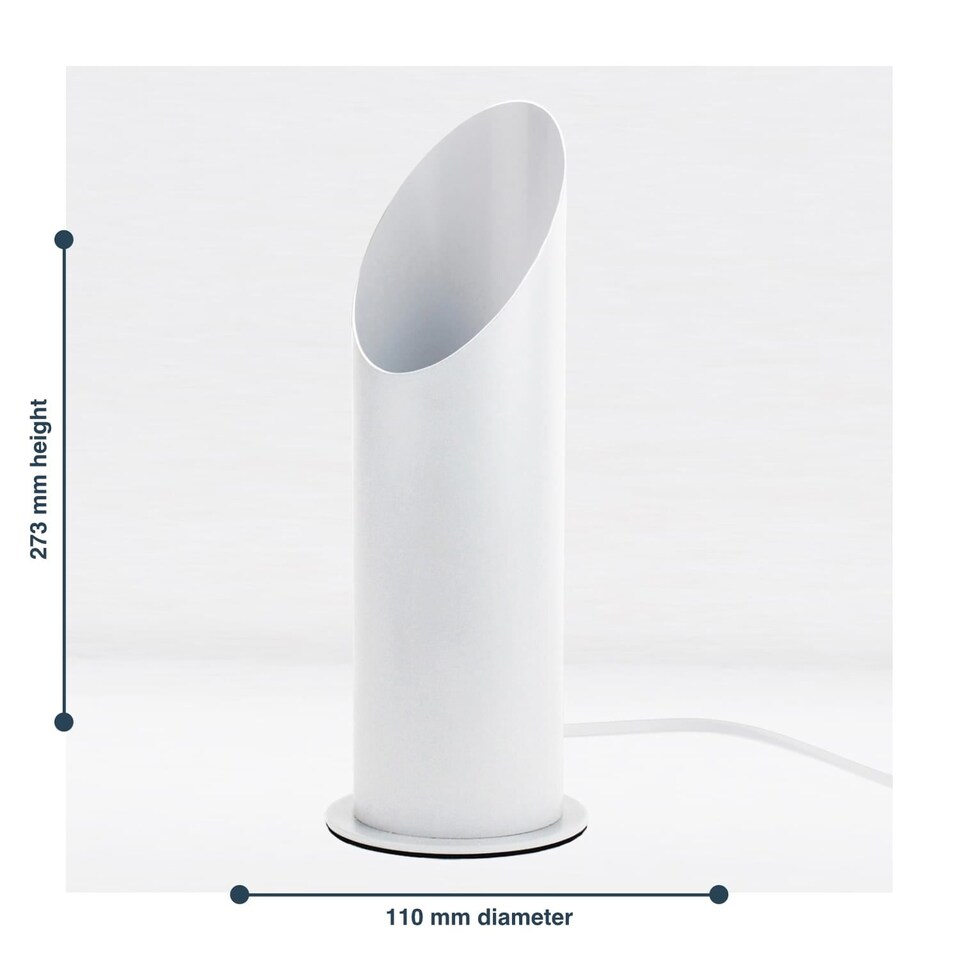 image 1 of White Tubular Floor Uplight | White | White | Medium | 1