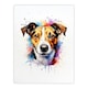 image 3 of Jack Russell Lovers Gift Watercolour Pet Black Framed Wall Art Print A4