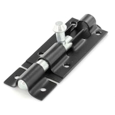 Securit Tower Bolt - Black/Silver - 10cm