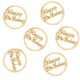 image 2 of Wooden Happy Birthday Table Confetti 5cm - Pack of 6