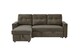 image 3 of Reegan L-Shaped Universal Corner Sofa Bed with Hidden Storage - Taupe | Brown | Taupe | Three Seater | 1