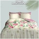 image 5 of VELVETIO Fossy Complete Duvet Cover Set with Fitted Sheet Soft Printed Bedding Bedset Cream | King