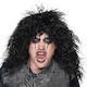 image 3 of Bristol Novelty Unisex Adults Rock Star Wig - Black - One Size One Size