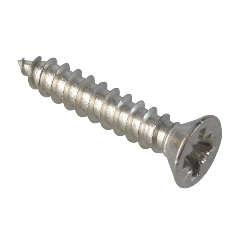 Forgefix Self-tapping Screws, Pozi, Csk, A2 Stainless Steel - Multi Colour - 3/4in x 6 ForgePack 35