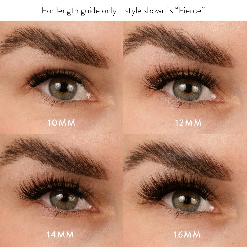 image 1 of House Of Amor - Eyelash Extensions - Mixed Length Clusters - Fierce - Natural C Curl -