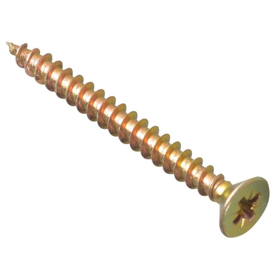 Forgefix Multi-purpose Screws, Pozi, Csk, Zyp - Multi Colour - 6.0 x 50mm