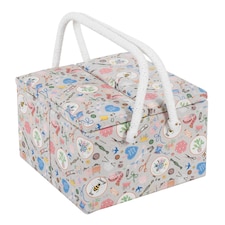 Hobby Gift Large Twin Lid Sewing Storage Box, Sewing Notions