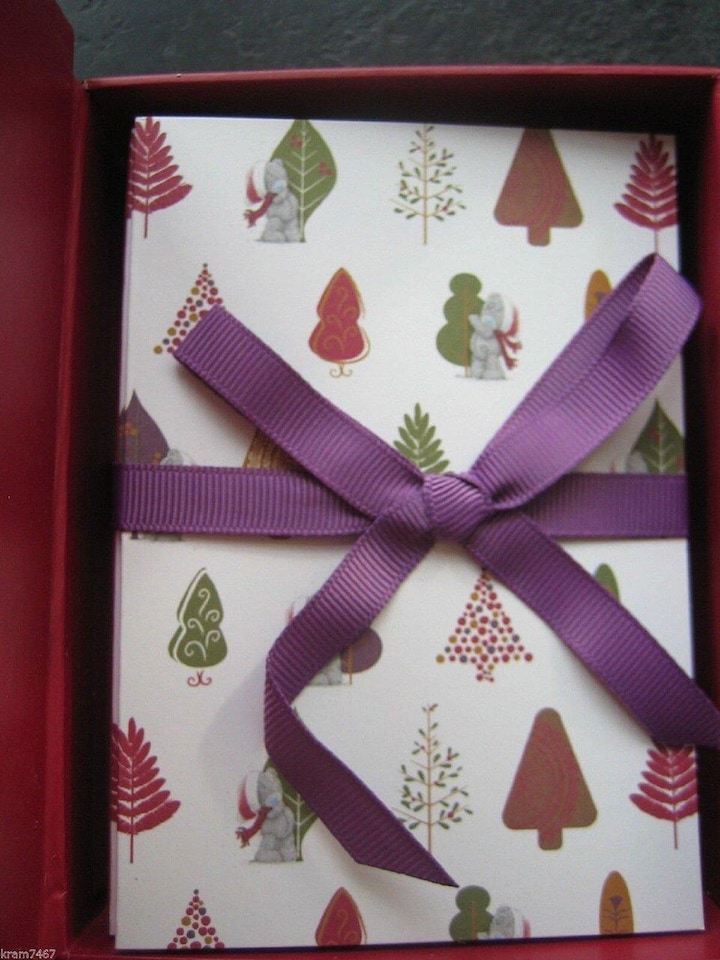 image 1 of Thank You 20 Card 4 Different Designs Me to You Bear Adorable Christmas Cards