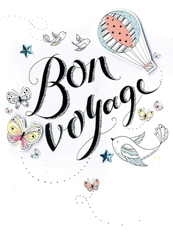 image 1 of Bon Voyage Greeting Card Second Nature Just To Say Cards