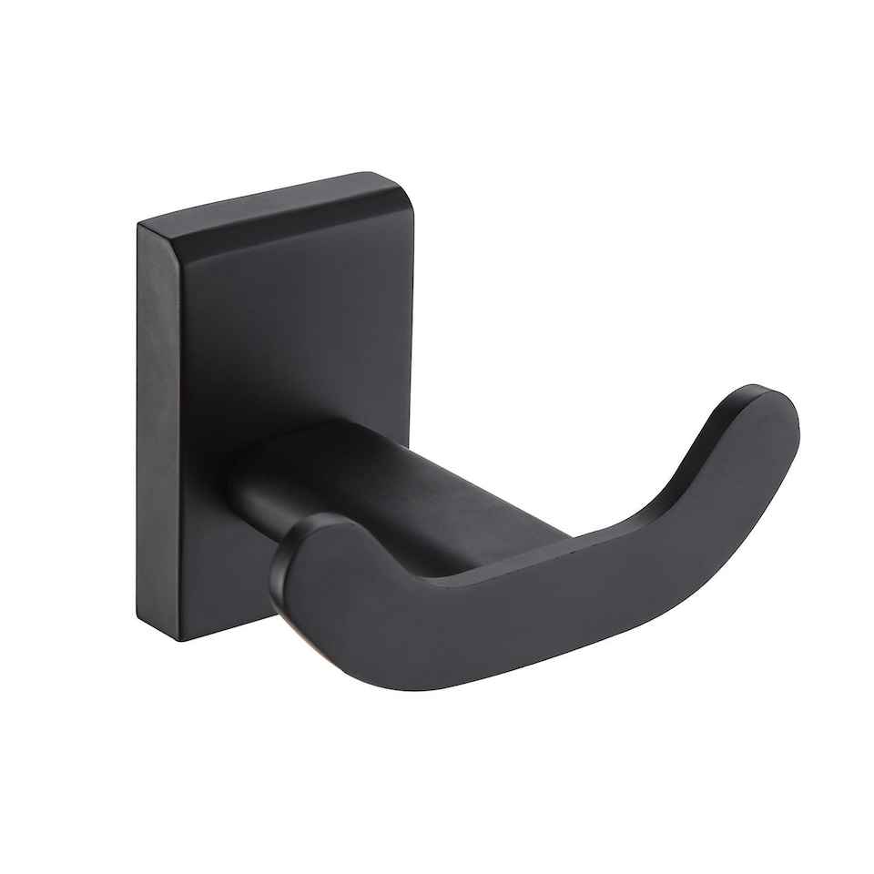 image 1 of Showerdrape Unity Black Stainless Steel Wall Mounted 4 Piece Bathroom Accessory Set